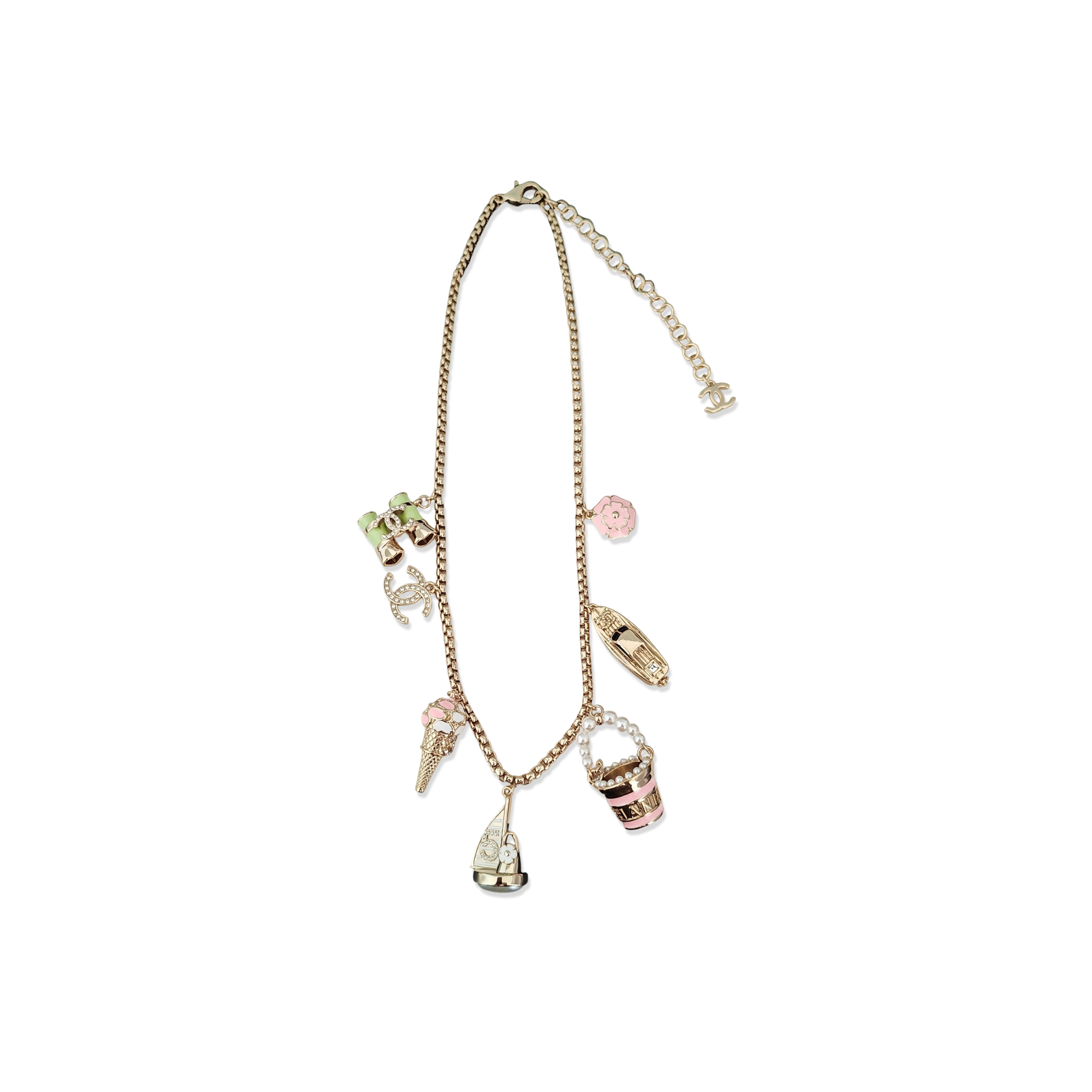 CHANEL MULTI-PENDANT DESIGN NECKLACE ABH012